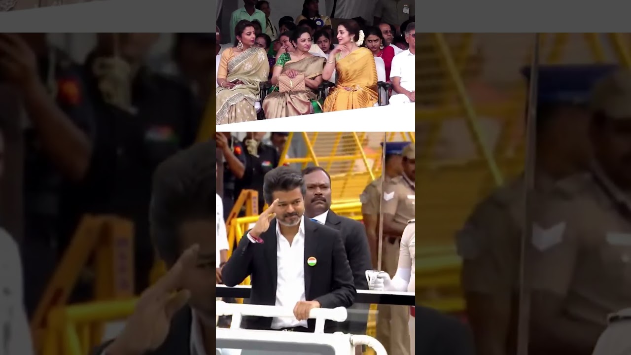 Actor Trisha Joins CM Vijay At The Secretariat For Independence Day Celebrations #shorts