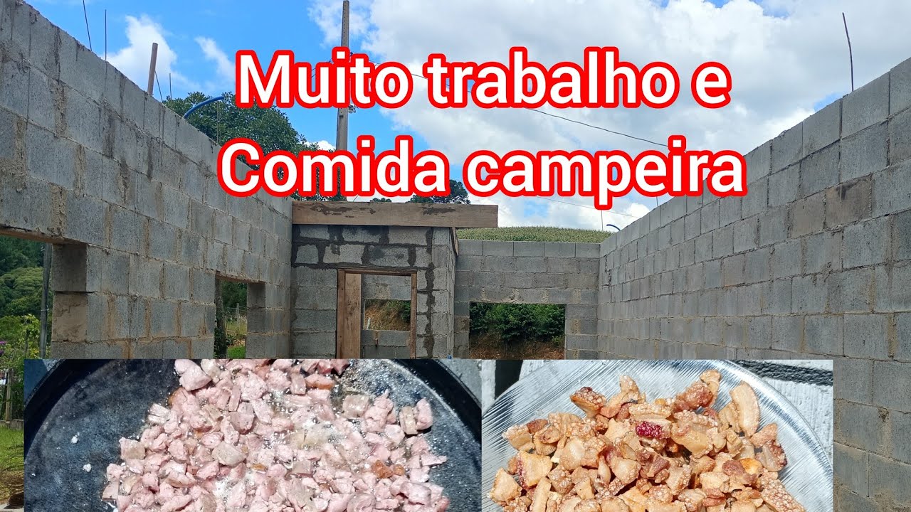 Trabalho pesado e comida campeira 