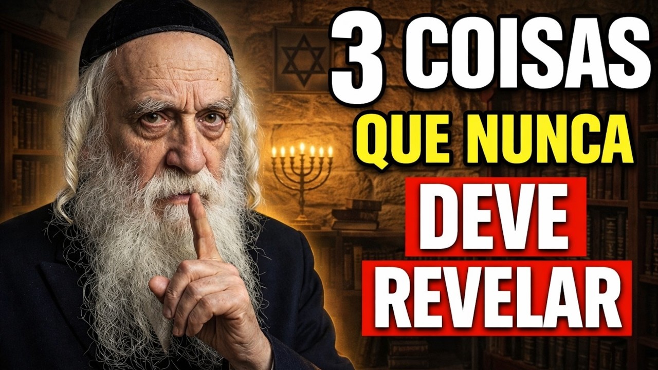 Rabino: MANTENHA estas 3 coisas PRIVADAS a todo CUSTO | SBEDORIA JUDAICA
