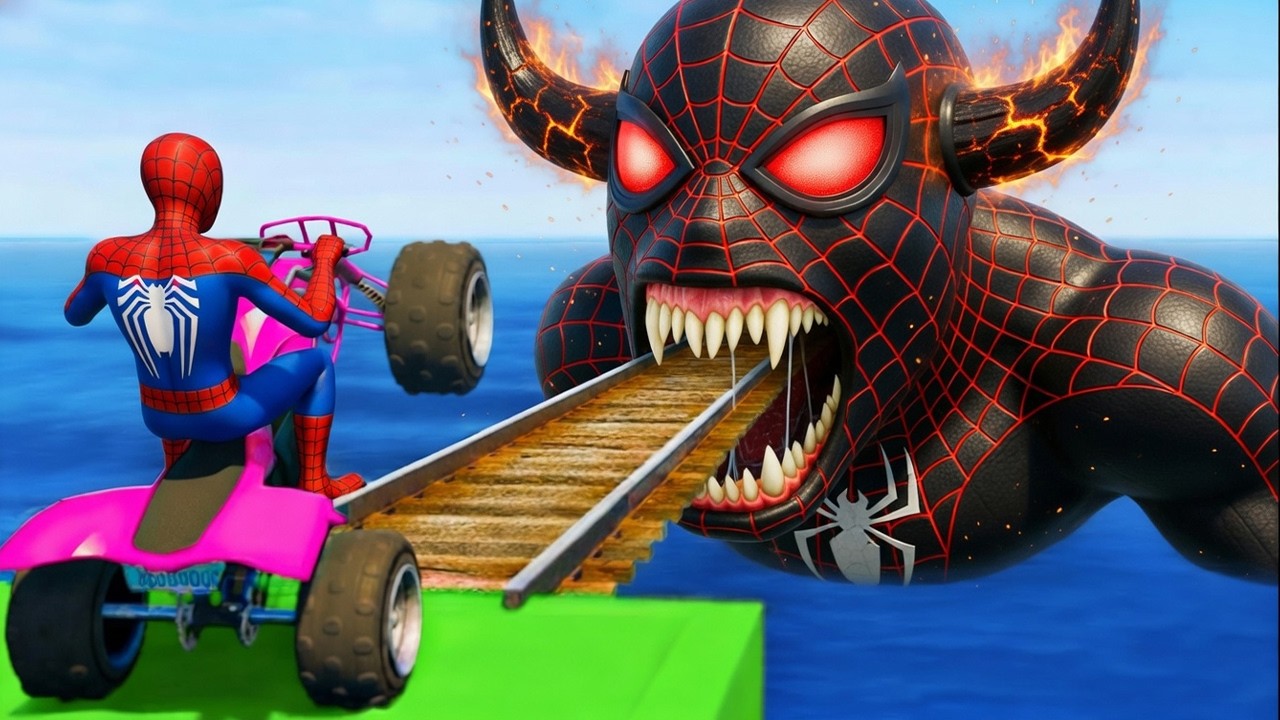 الرجل العنكبوت انقاذ باتمان Spider-Man Rescue batman vs iron man vs venom funny Game GTA 5 superhero