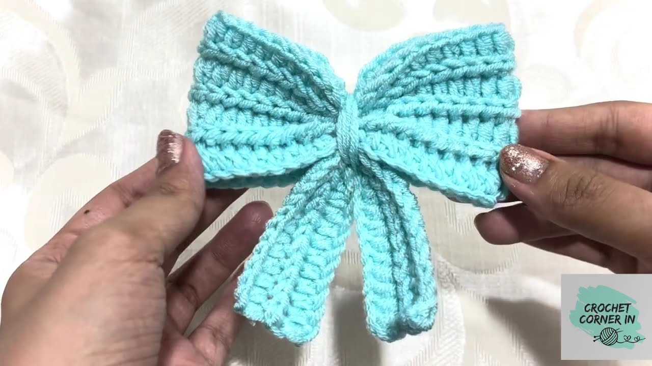 Crochet Bow Hair Accessories Tutorial