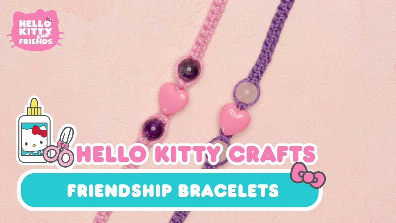 How To Make Friendship Bracelets (DIY) | Hello Kitty Crafts