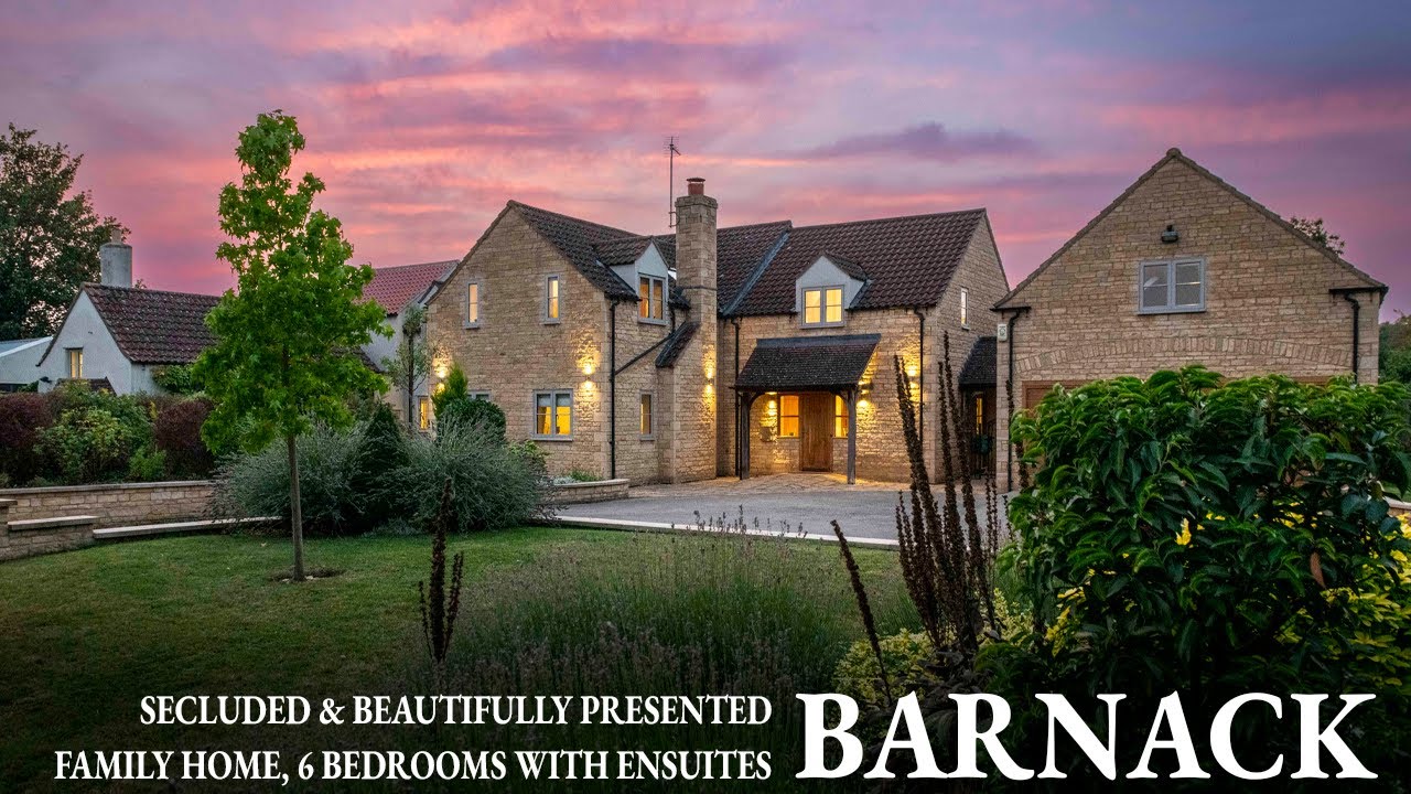 Tour this exquisite, luxurious stone family home near Stamford, PE9