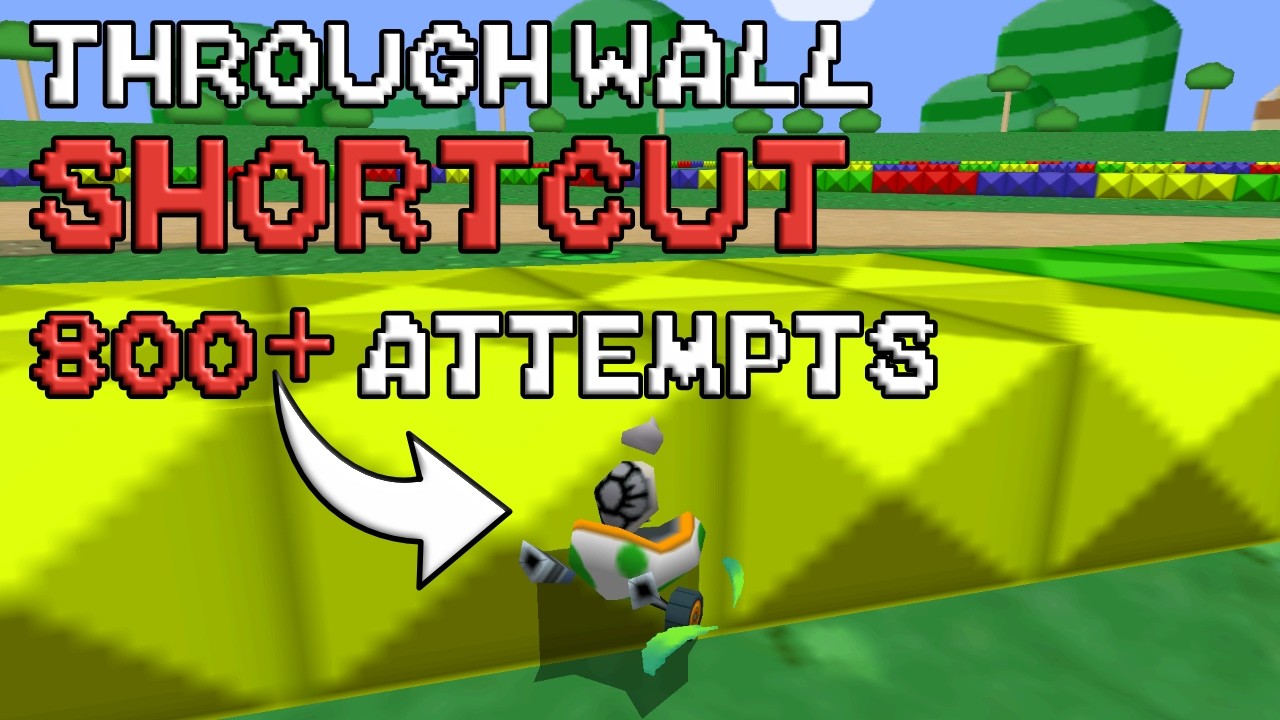 The grind continues! - Through Wall Shortcut WR attempts on Donut Plains 1 - MKDS Time Trials