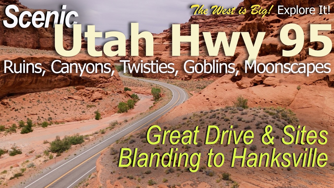 Ruins, canyons, cliffs Utah's Hwy 95- Blanding - Hanksville+ House on Fire, Natural Bridges, Goblins