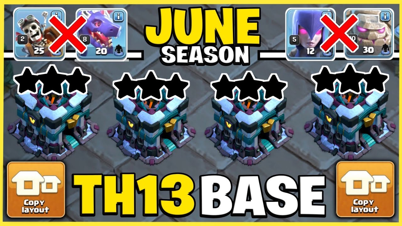 ( TOP 20 ) BEST TH13 CWL BASE WITH LINK 2024 || TH13 WAR BASE LINK 2024 || TH13 BASE CLASH OF CLANS