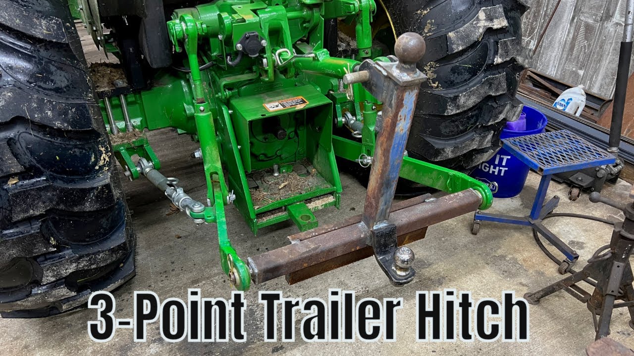 Simple 3-Point Tractor Hitch To Move Trailers