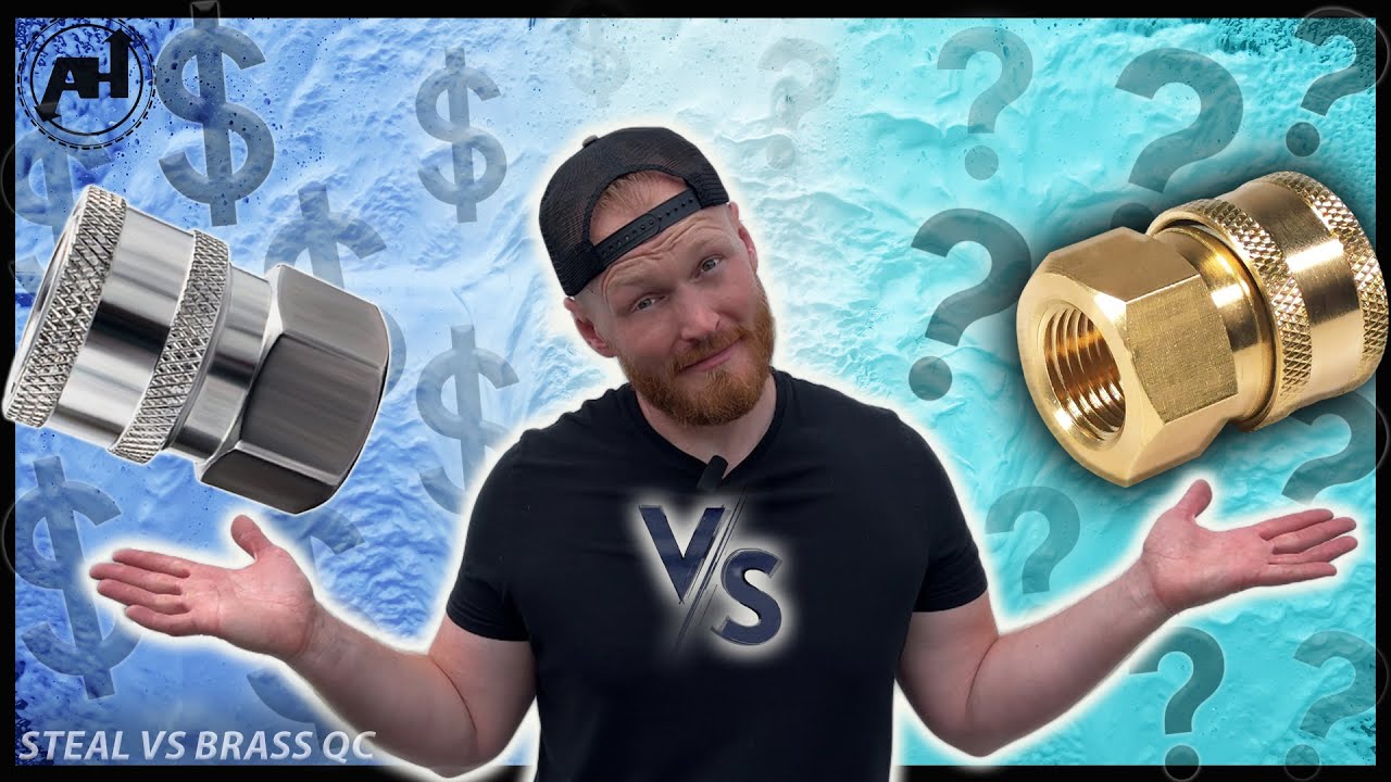 BRASS VS STAINLESS STEEL PRESSURE WASHER QUICK CONNECTS