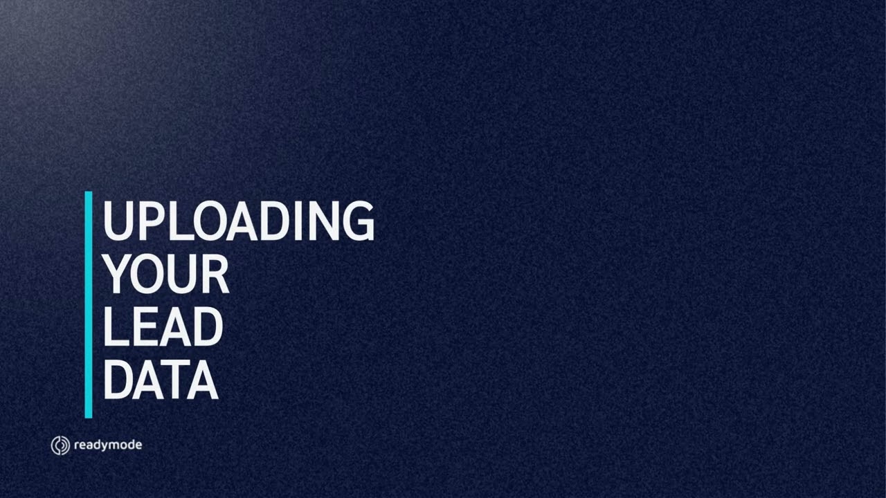 Uploading Leads into Readymode