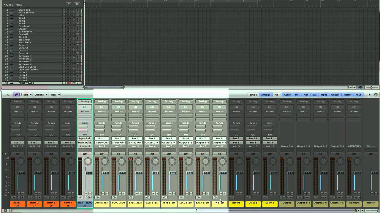 Logic Analog Summing with Dangerous Music