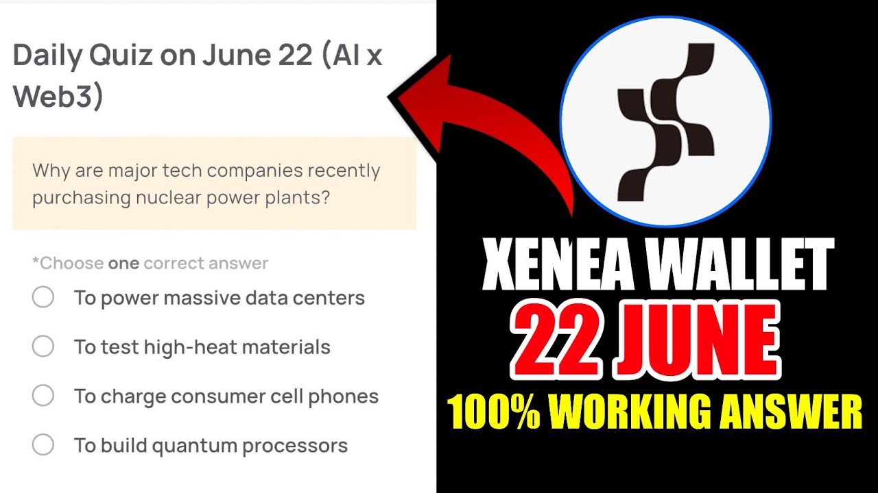 Xenea Wallet Quiz Answers June 22 | Xenea Wallet Quiz June 22 | Xenea Wallet Voucher Code Today