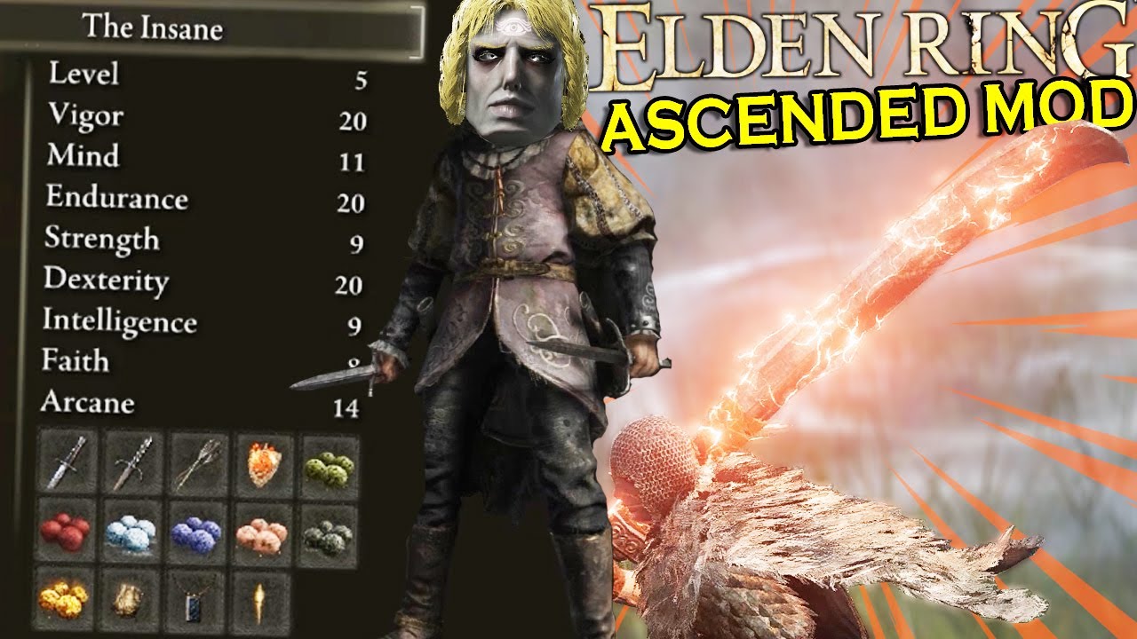 NEW Classes, Weapon Effects & Ridiculous Difficulty - Elden Ring ASCENDED MOD Part 1