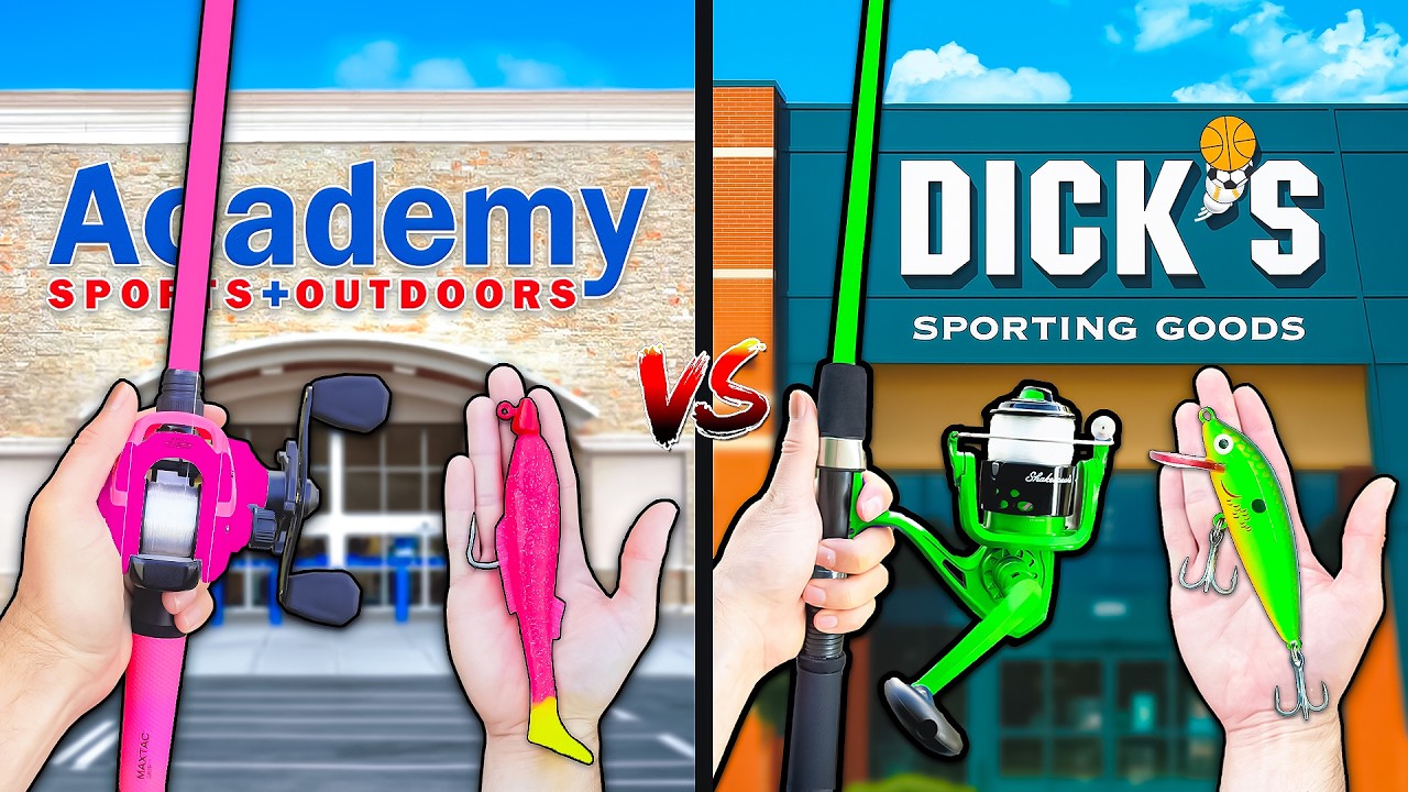 Academy vs Dicks Budget Fishing Challenge