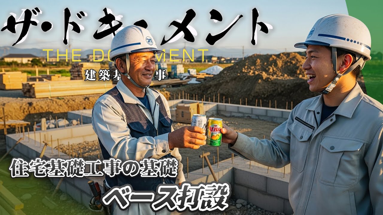 【密着】現場のリアル！住宅基礎工事のベース打設に1日密着‼②【住宅基礎工事ならマスダ建設・求人募集中】