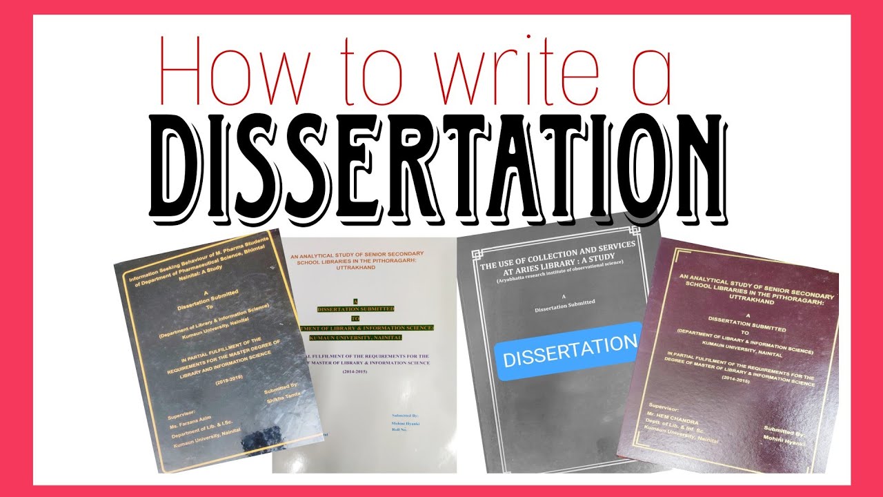 Dissertation Work (Steps & Format)