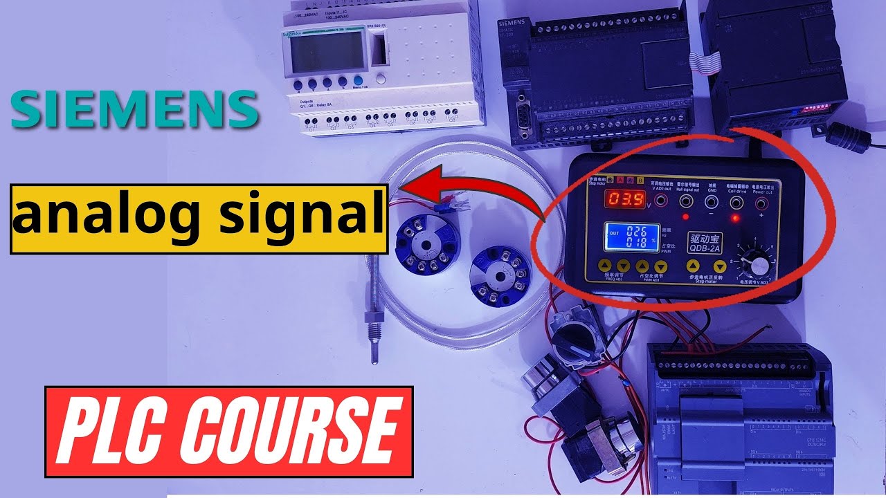 38:دورة تعلم PLC _ شرح كيفية ربط انواع مختلفة من الحساسات Analog مع PLC بشكل عملي _plc course