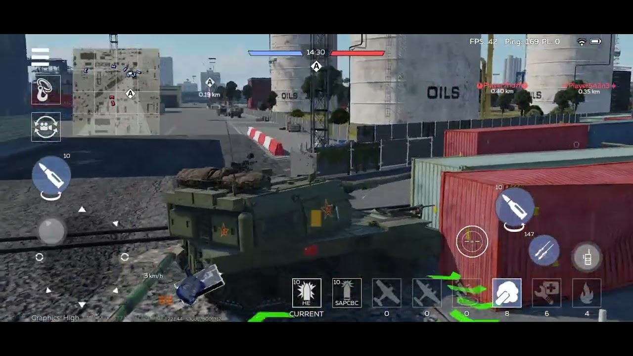 Playing the new PLZ05 in War Thunder Mobile :D