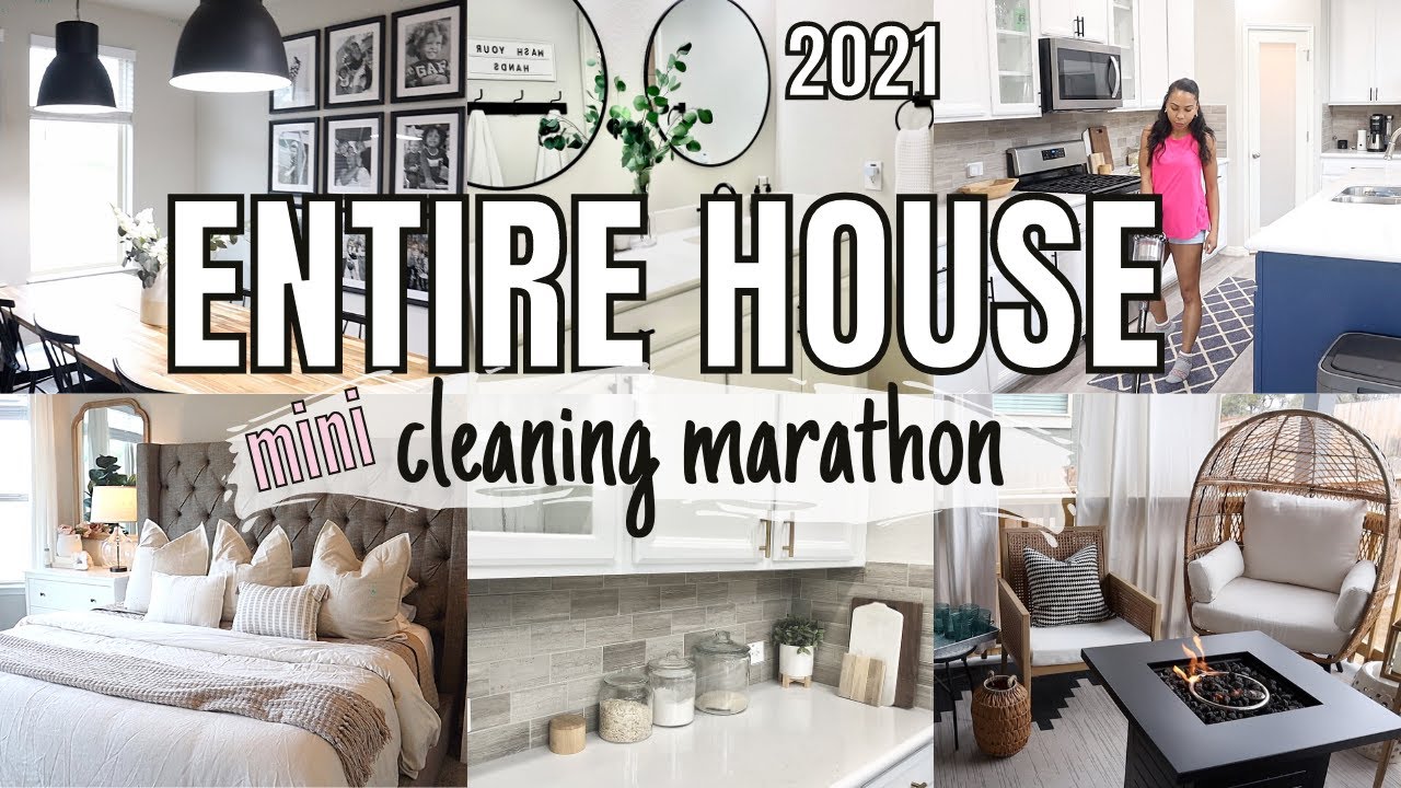 ✨ WHOLE HOUSE CLEAN WITH ME 2021 | MINI CLEANING MARATHON | CLEANING MOTIVATION