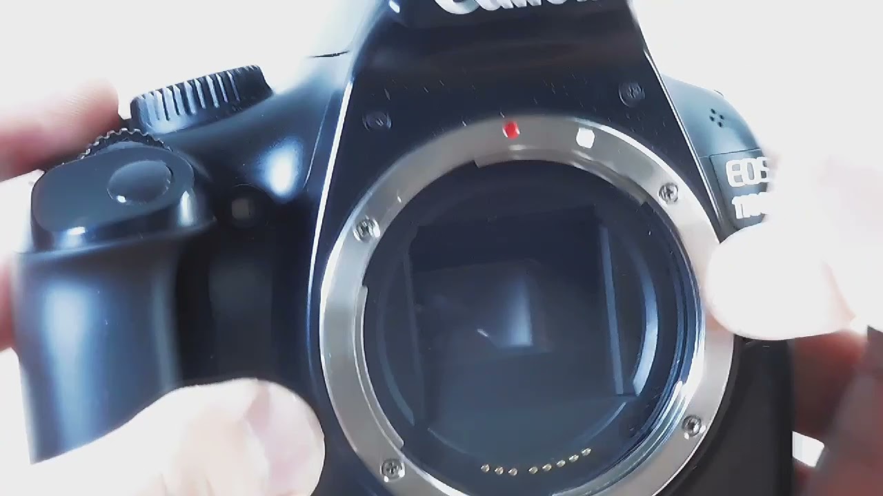 Распаковка фотоаппарата Canon 1100d с объективом Helios 44mc m6