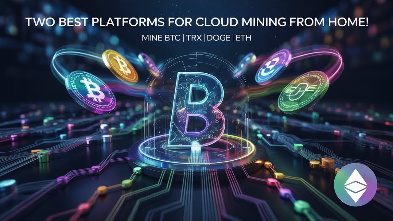 Two Best Platforms for Cloud Mining from Home! Mine BTC | TRX | DOGE | ETH