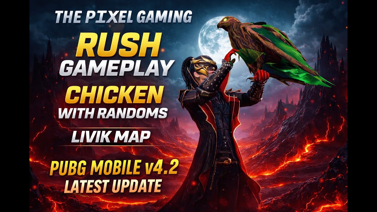 PUBG MOBILE v4.2 🔥 Primewood Genesis | RUSH GAMEPLAY | Chicken Dinners | THE PIXEL GAMING