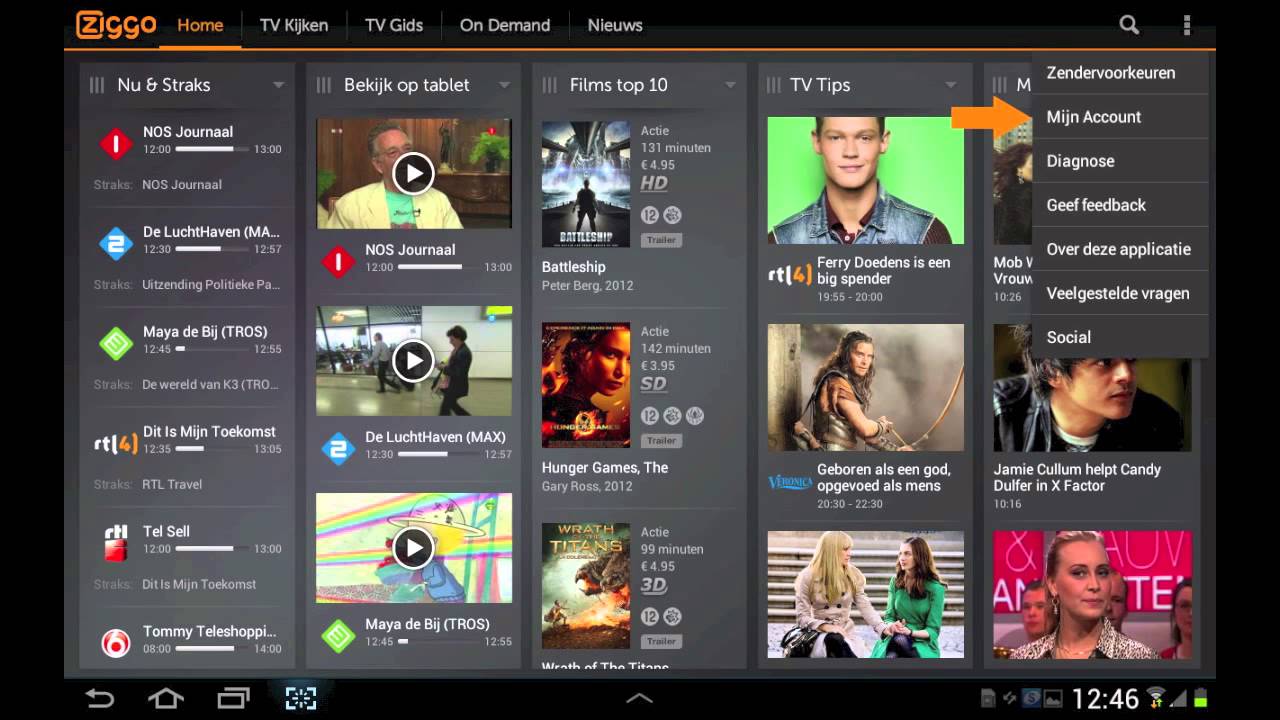 Installatie Ziggo TV App