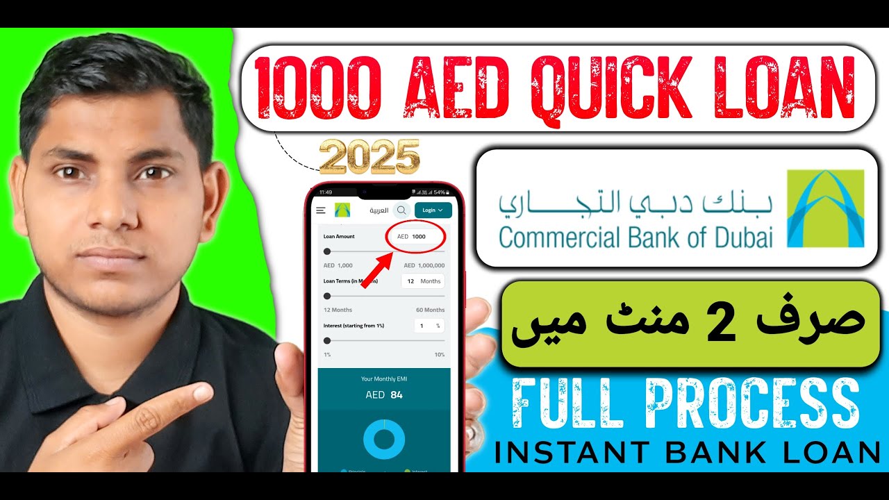 Get 1000 AED LOAN with LOW Salary through CBD Bank NEW Personal Loan in UAE 2025