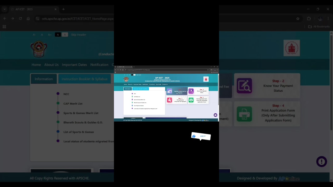 AP Icet 2025 Application |Applying Process  (part 3)