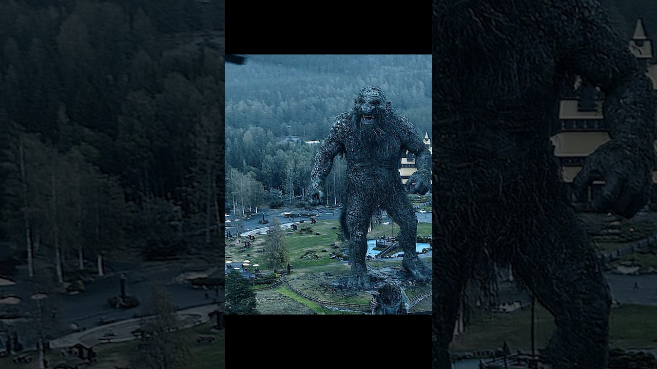 Troll (2022) | The Giant Awakens in the Park, Fights Off Helicopters and Saves a Little Girl