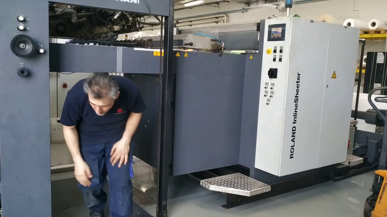 Intermak Graphic Machinery: Man Roland R 706 3B TLV HiPrint, Year: 2007 (Sheet to Reel Video)