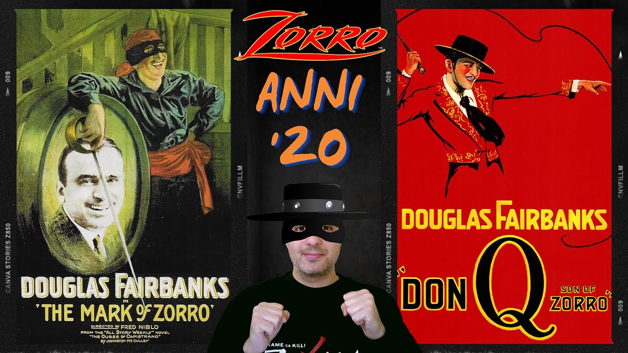 🦊⚫ Tutti gli ZORRO #1 ⚫🦊 in Film, Cartoni Animati, Serie TV (1920 / 1929) 📽