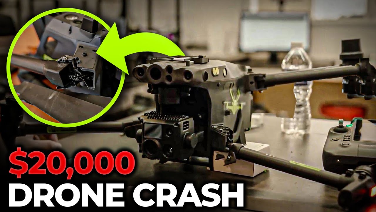 $20,000 Drone Falls Out The Sky