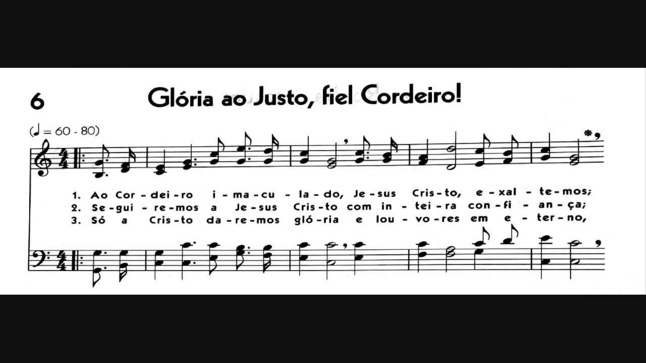 Hinário 5 CCB - Hino 006 - Glória ao Justo, fiel Cordeiro! - Strings - Teclado Yamaha PSR S670
