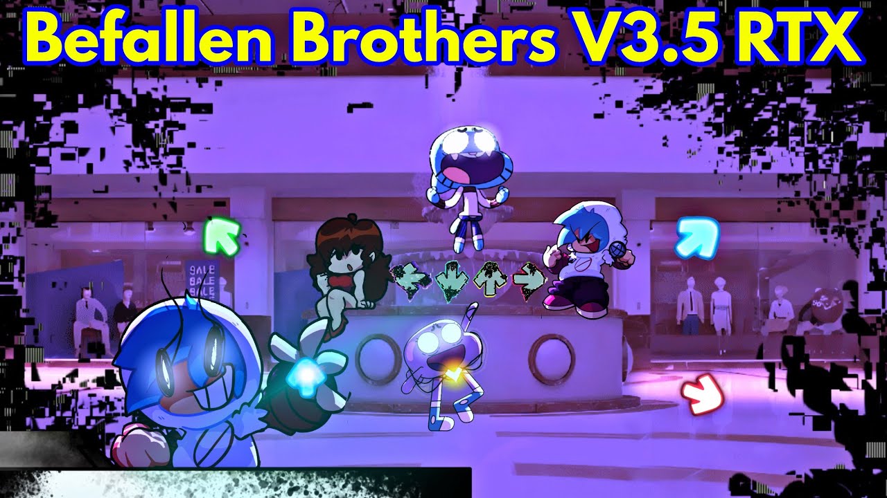 Friday Night Funkin' Pibby NEW Befallen Brothers V3 RTX | Gumball (FNF/Mod/Pibby + Cutscene)