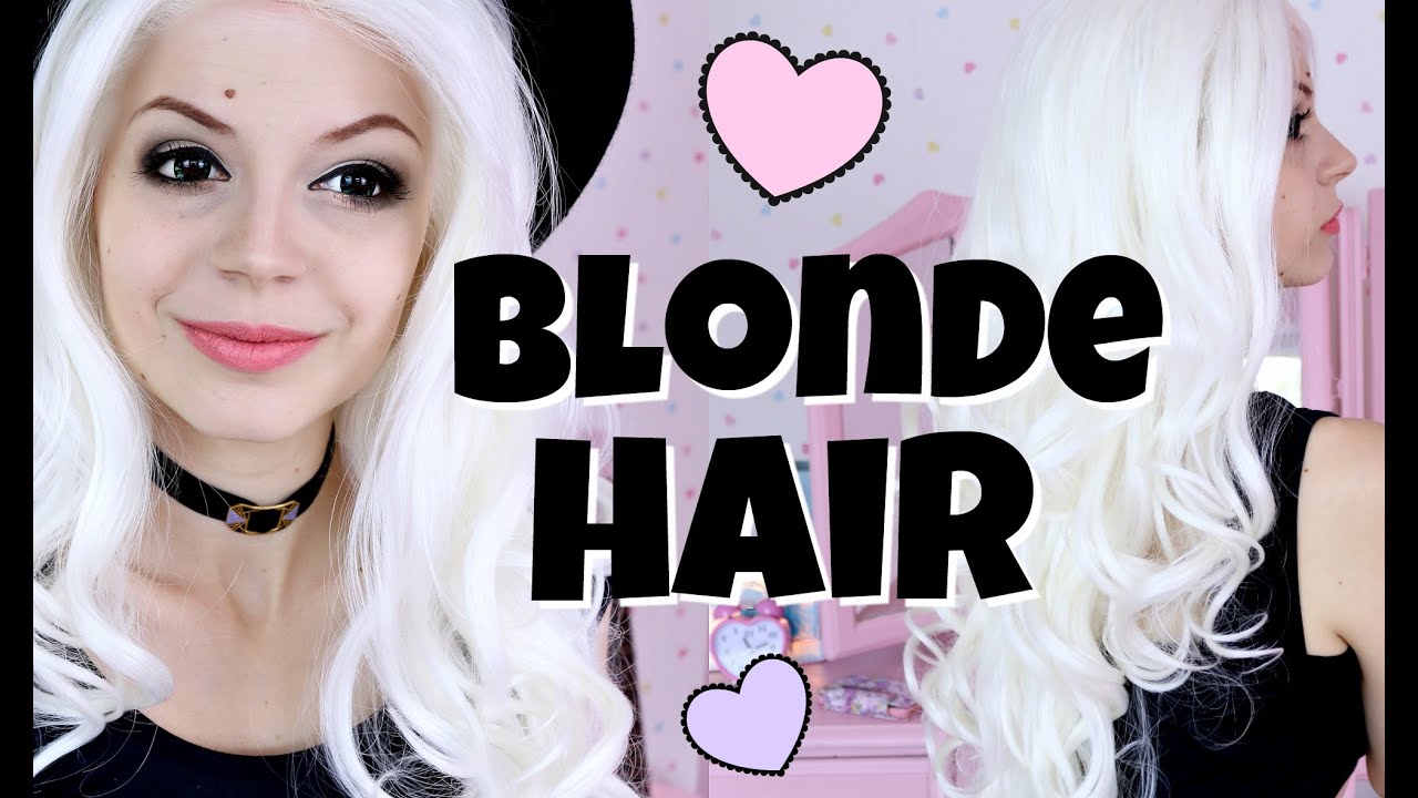 Platinum Blonde Hair - Lace Front Wig Review And Unboxing