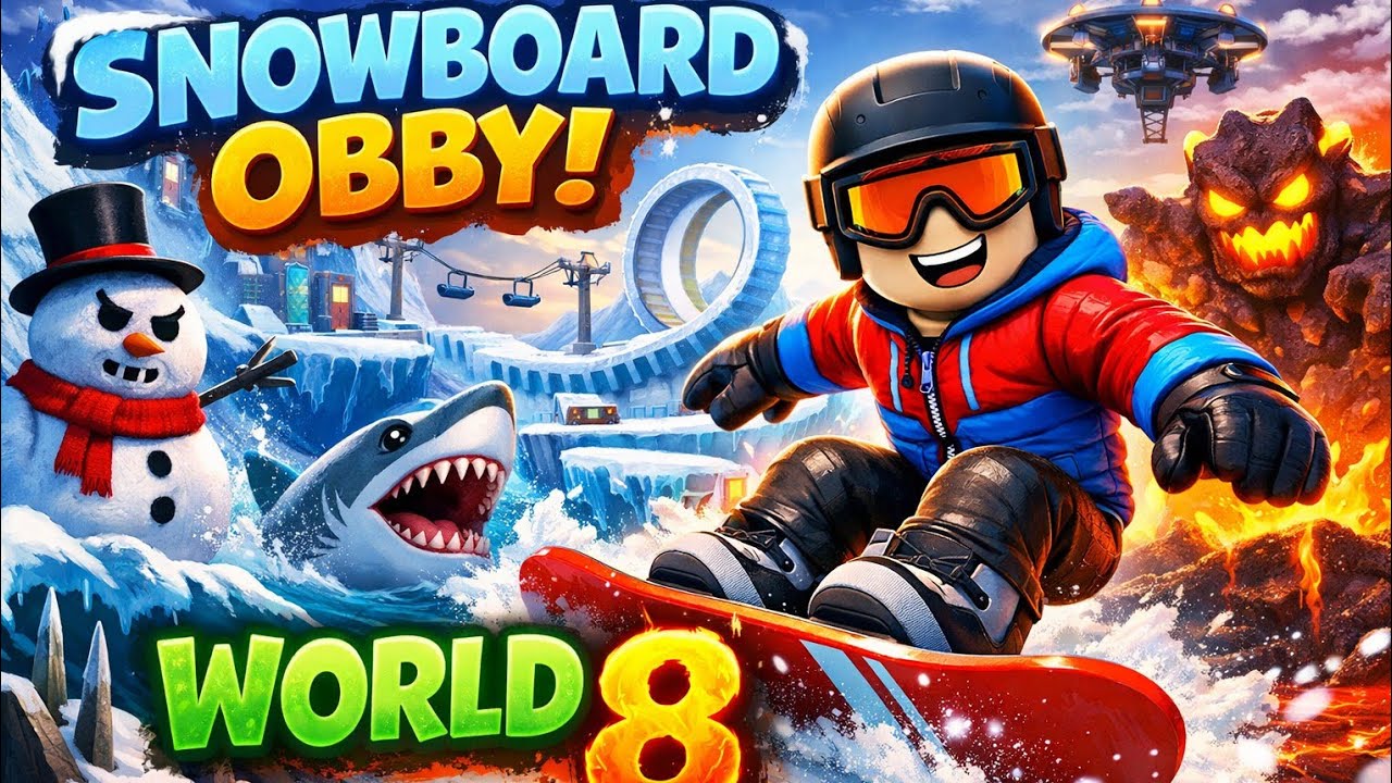 The Snow board Obby Game In Roblox 🛹👾🇮🇳 #roblox #newgameinroblox #indiagames #videogame 