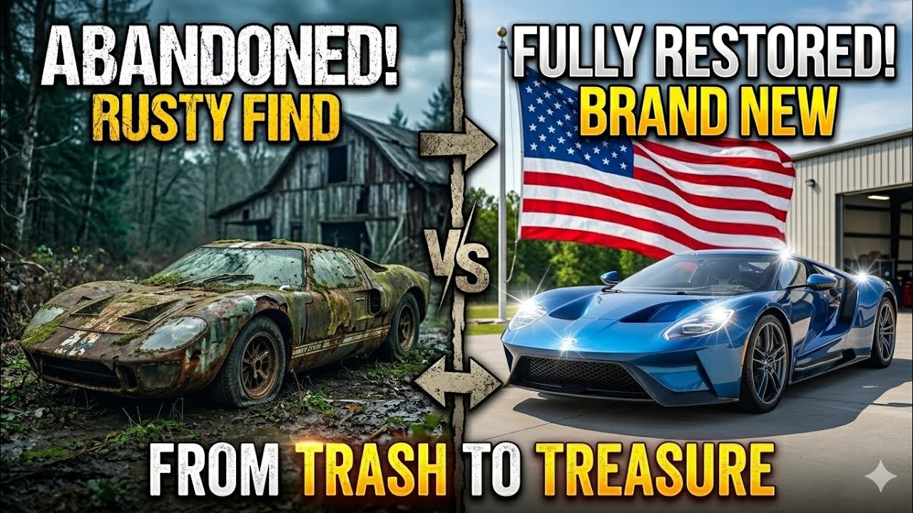 From Rust to Luxury &ndash; Full Car Restoration in 10 Minutes (ASMR Auto Revive USA