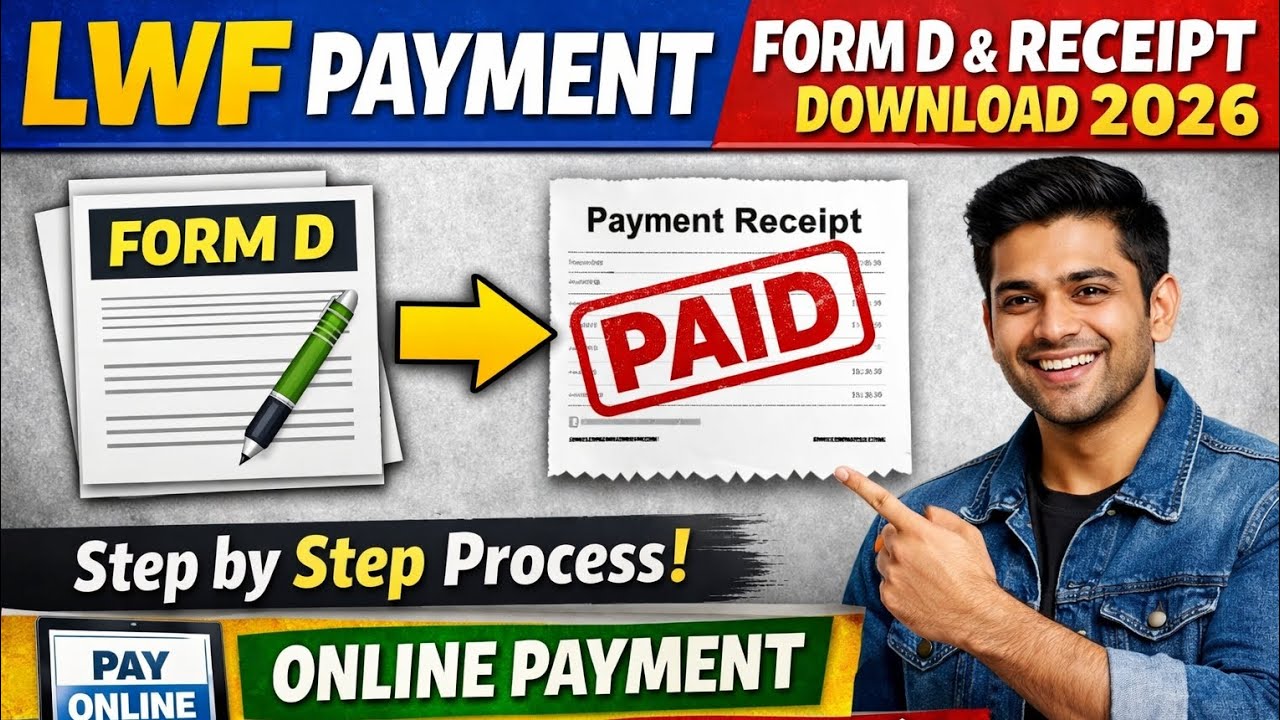 👉 LWF Payment Kaise Kare Online 2026 | Form D Fill + Receipt Download Step by Step