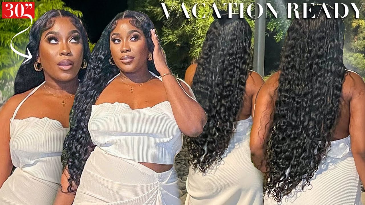 THE PRETTIEST LOOSE WAVE WIG EVER !! EASY GLUELESS CLOSURE WIG INSTALL #RESHINEHAIR
