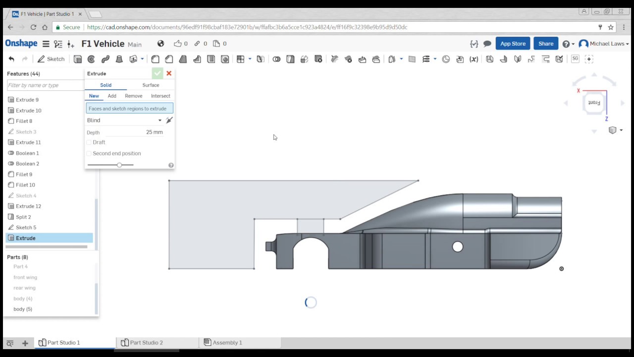 F1 Vehicle in OnShape - Part 5: Preparing for CAM Manufacture