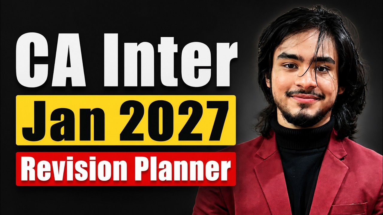 STUDY PLAN CA INTER JAN 2027| REVISION PLANNER| THE PLAN WHICH HELPED ME SCORE MULTIPLE EXEMPTIONS