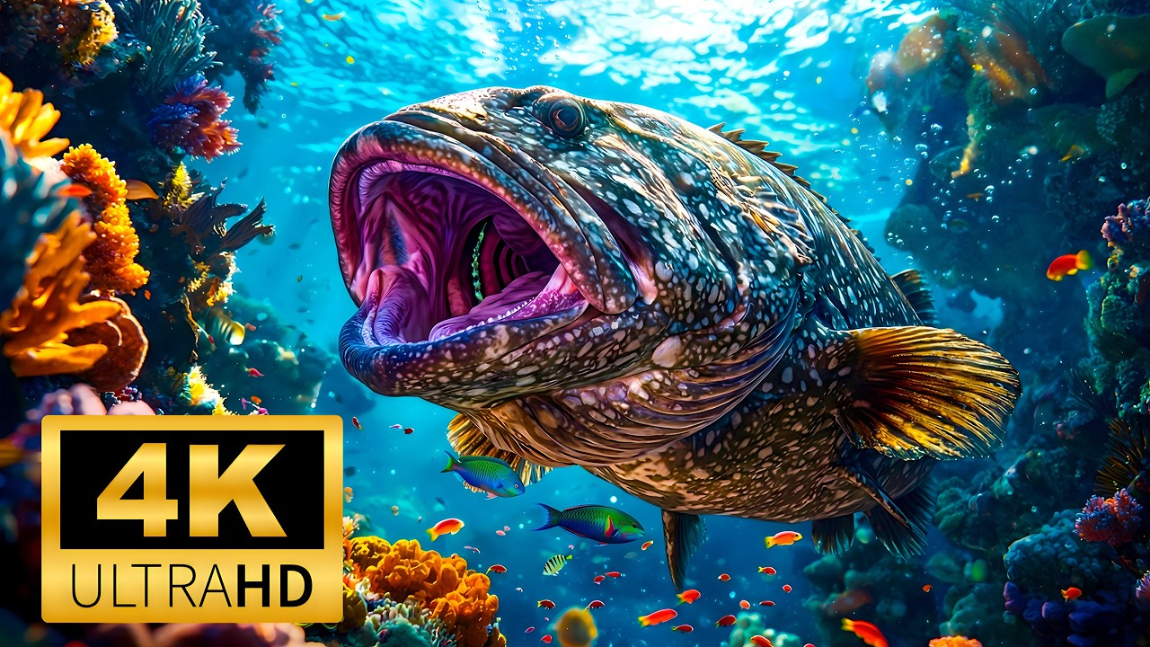 Breathtaking 4K Underwater World 🌊🐠 | Vibrant Coral Gardens & Mesmerizing Jellyfish Flow