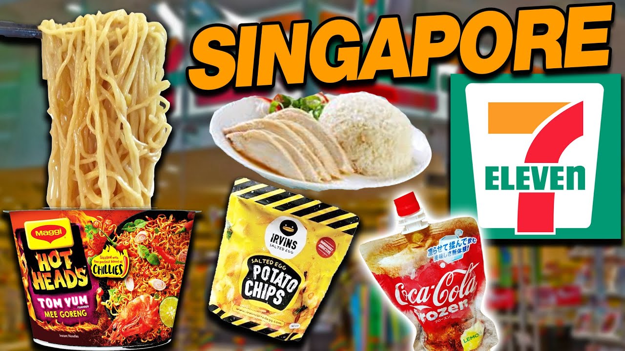 BEST FOOD at 7-ELEVEN in SINGAPORE! (Snacks & Dinner) | Fung Bros