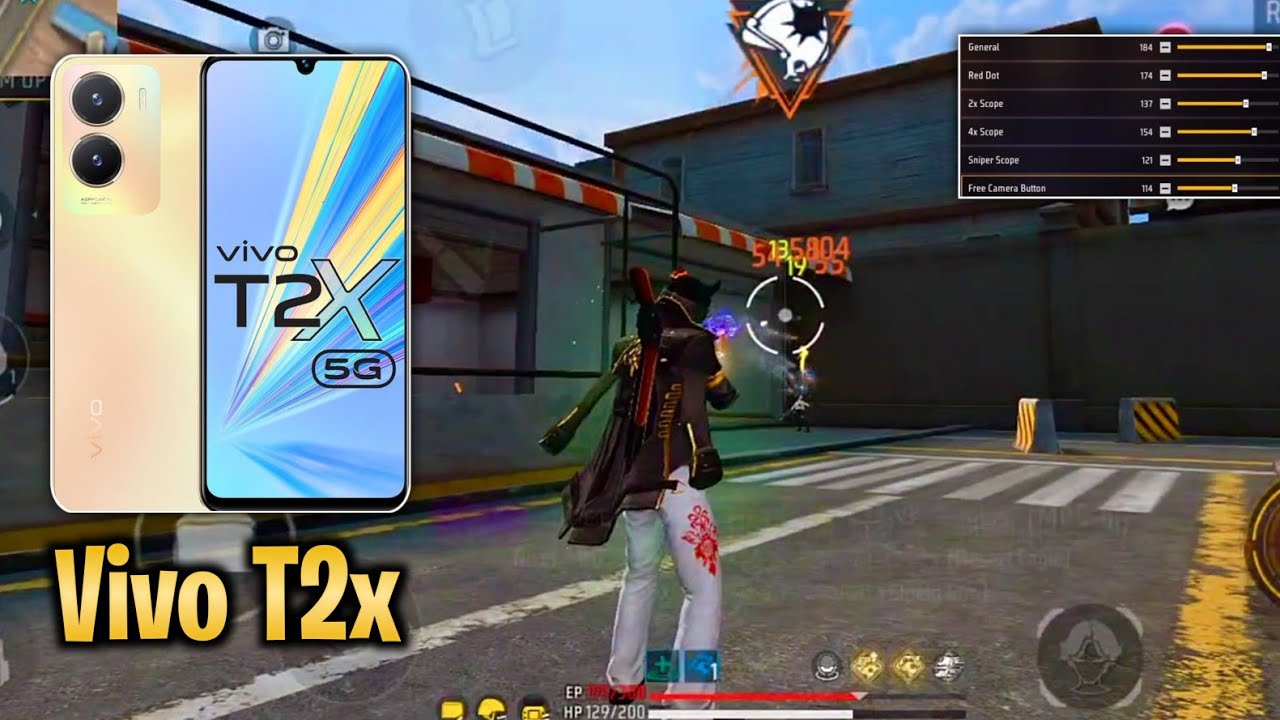 Vivo T2x Free fire Sensitivity 2025 🔥| Vivo T2x Free fire Headshot Setting 