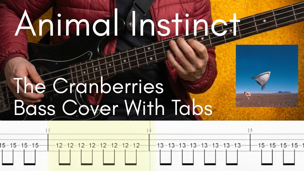 Animal Instinct - The Cranberries (Bass Cover + Tabs)