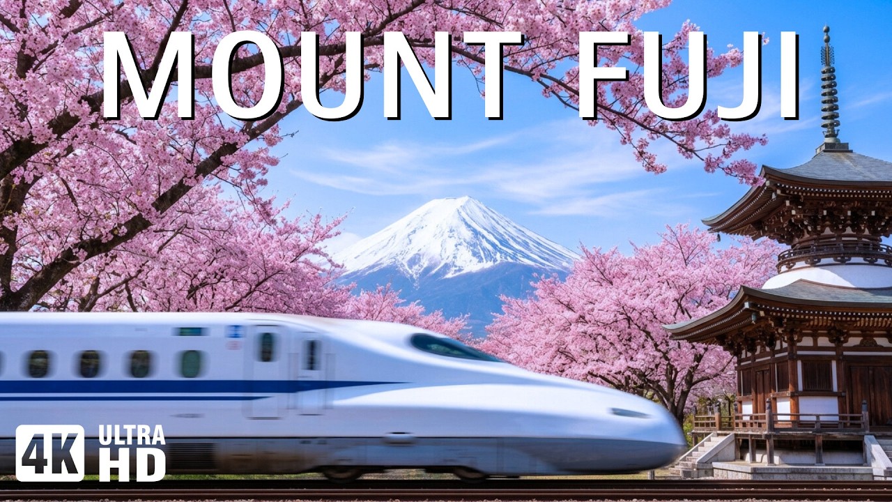 Mount Fuji Spring 4K 🌸 Discover Sakura Walks, Quiet Lakes & Japan’s Healing Beauty