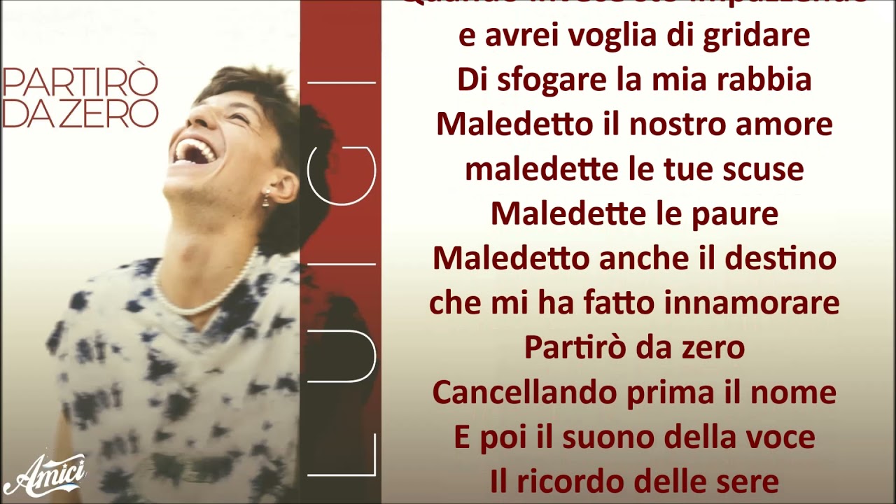 Luigi Partir&ograve; da zero Testo