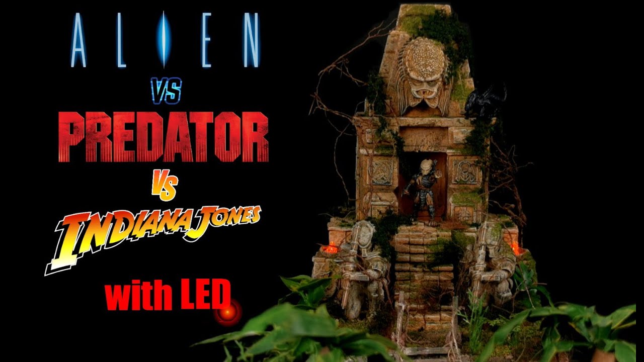 Alien vs Predator vs Indiana Jones Diorama