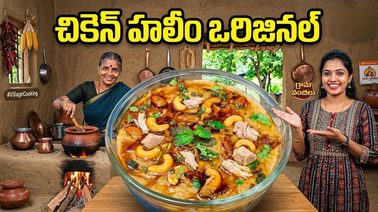 మటన్ హలీం నే మించిపోయే పర్ఫెక్ట్ చికెన్ హలీం 🍗 | బయట కొనే పనిలేకుండా ఇంట్లోనే పర్ఫెక్ట్ చికెన్ హలీం 