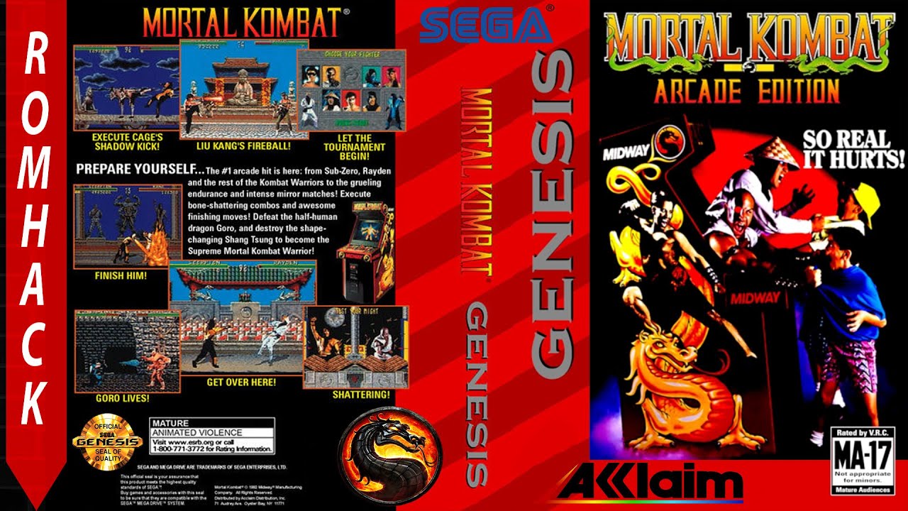 ⬇️🎮Mortal Kombat Arcade Edition Mega Drive Rom Hack